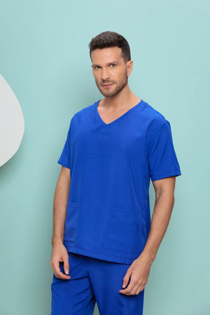 Scrub Masculino Bruno - Azul Bic