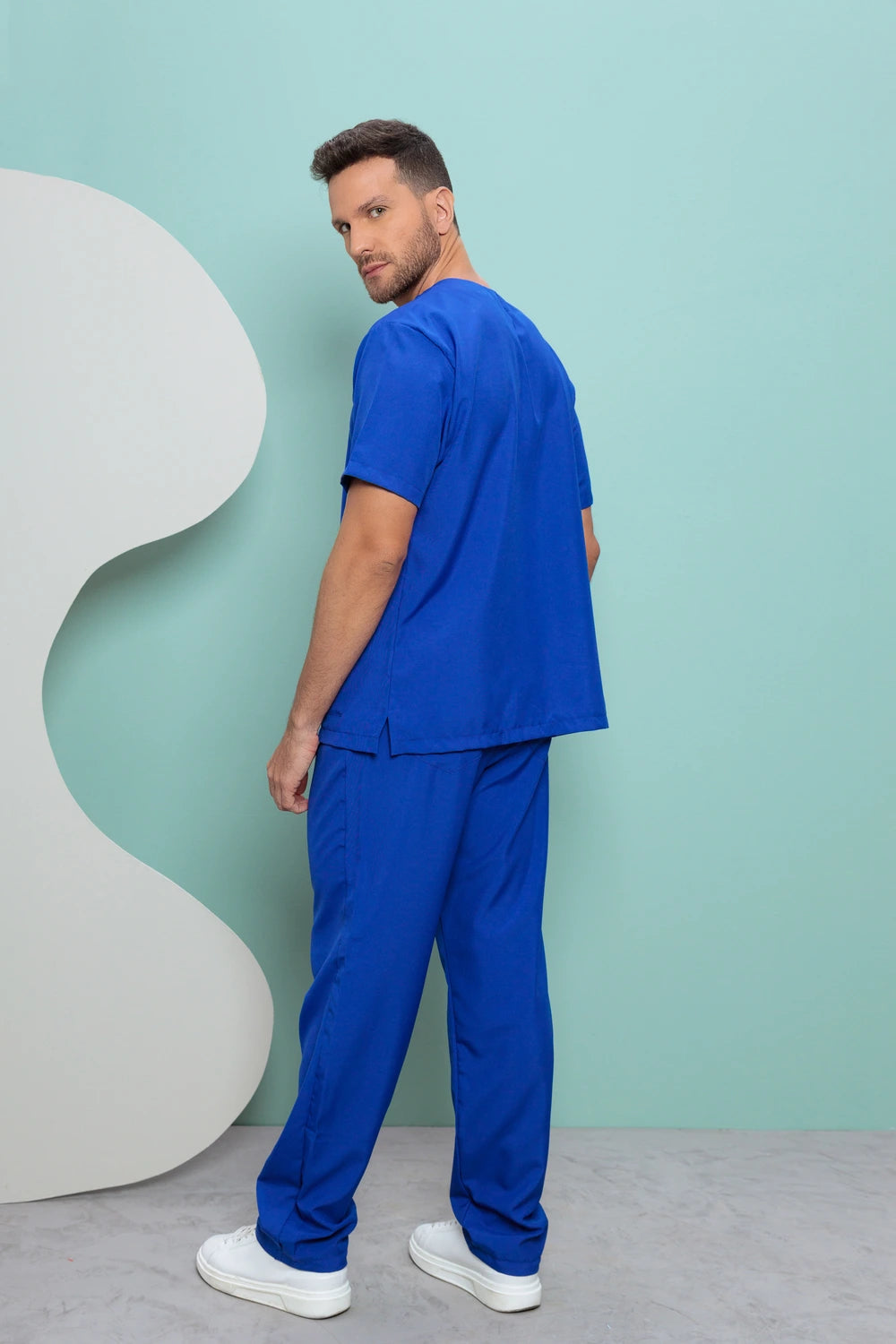 Scrub masculino Bruno cor azul bic - foto 5