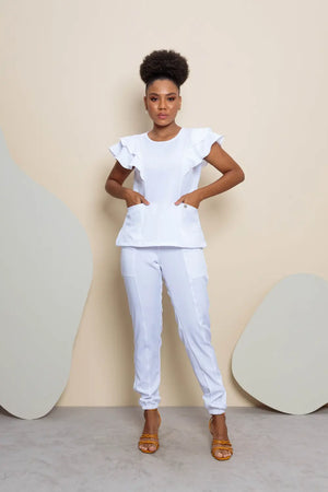 Scrub Feminino Claudia - Branco