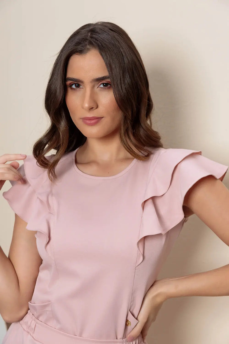 Scrub feminino Claudia cor nude - foto 6