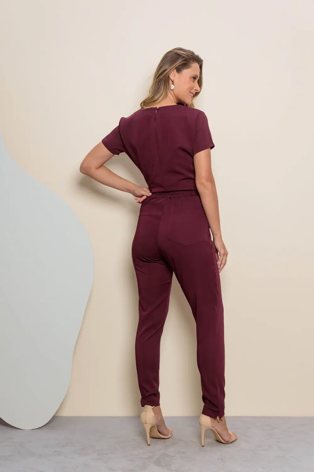 Scrub feminino Maria cor vinho - foto 7