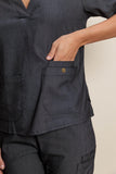 Scrub feminino Lídia cor jeans preto - foto 6