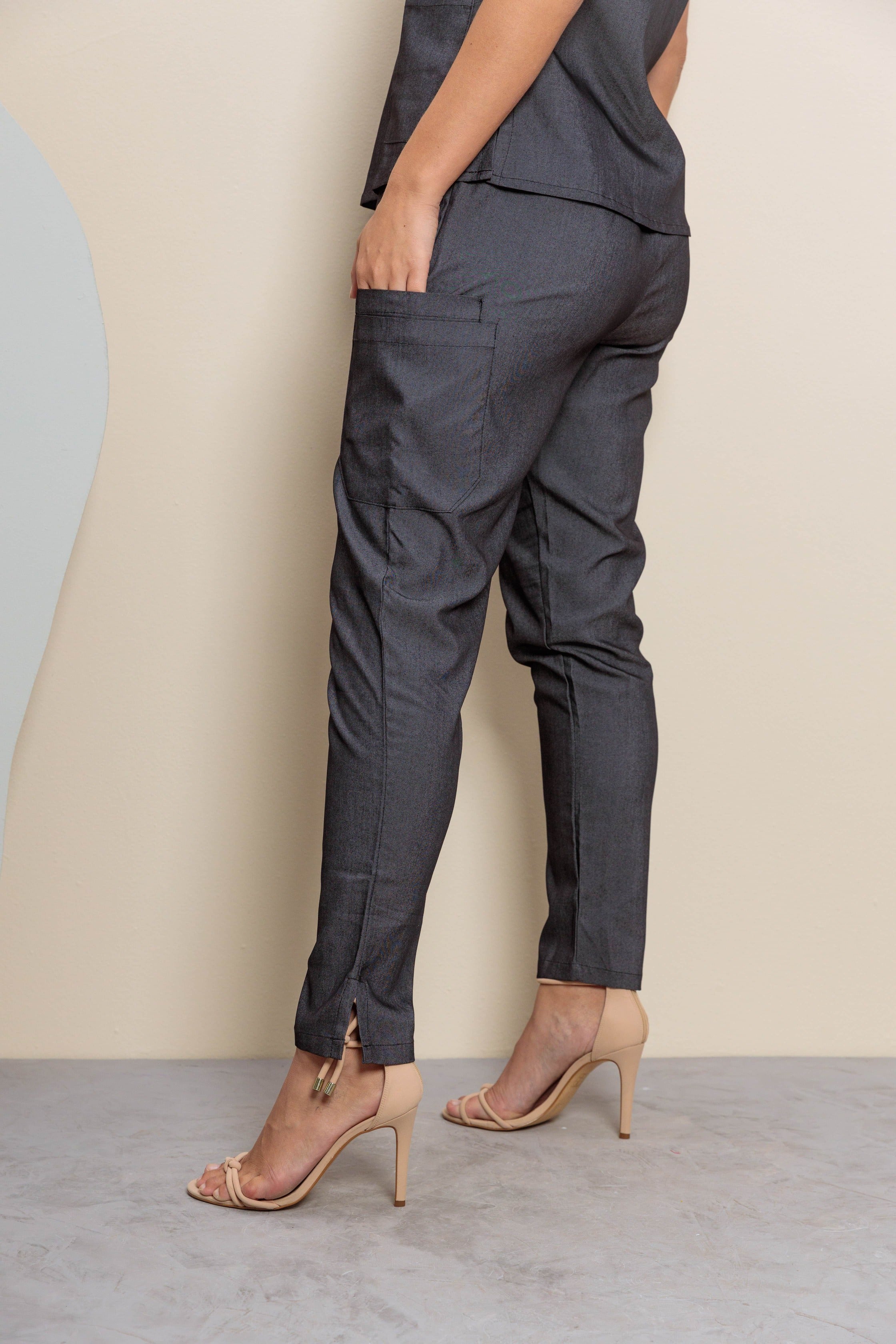 Scrub feminino Lídia cor jeans preto - foto 9