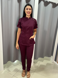 Scrub Feminino Deise - Vinho