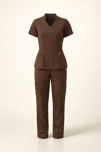 Scrub Feminino Val - Chocolate