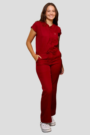 Macacão Feminino Vania - Vinho