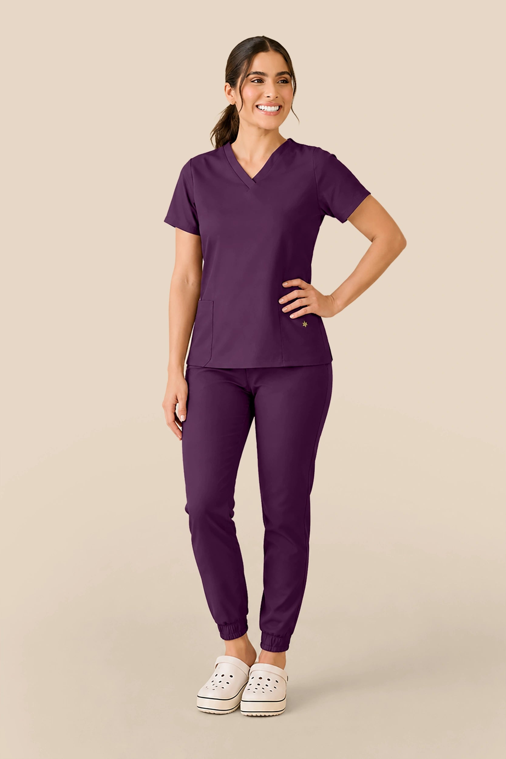 Scrub feminino Anny cor jabuticaba - foto 1