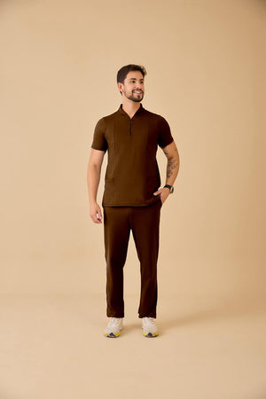 Scrub Masculino Victor - Chocolate