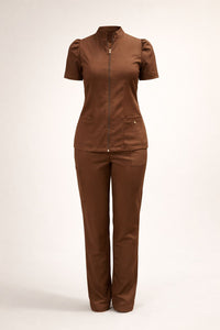 Scrub Feminino Amanda - Chocolate