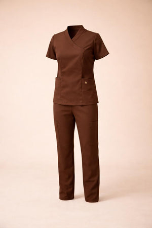 Scrub Feminino Eloá - Chocolate