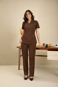 Scrub Feminino Val - Chocolate