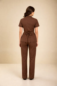 Scrub Feminino Val - Chocolate