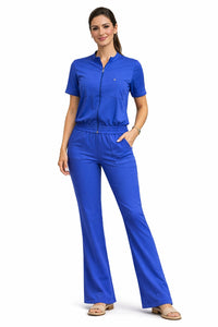 Scrub Feminino Yara - Azul Bic