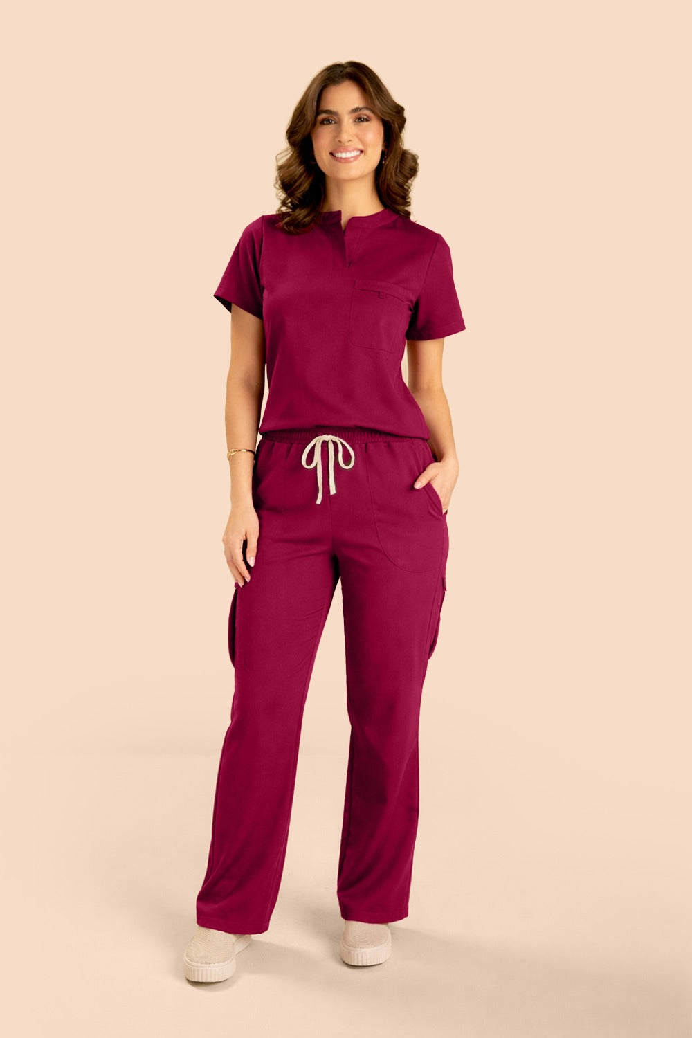 Scrub feminino Layra cor vinho - foto 1