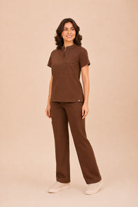 Scrub Feminino Layra - Chocolate