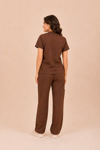 Scrub Feminino Layra - Chocolate