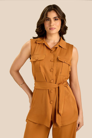 Scrub feminino Nazare - Avelã