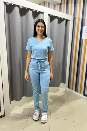 Scrub Feminino Alyne - Azul Claro