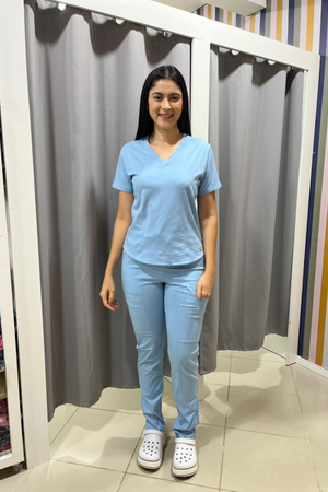 Scrub Feminino Alyne - Azul Claro