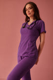Scrub feminino Clara cor uva - foto 2