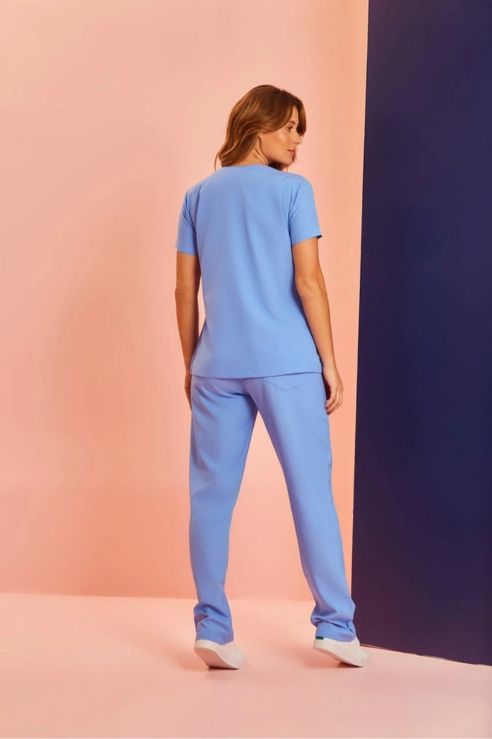 Scrub feminino Juliana cor azul farda - foto 2