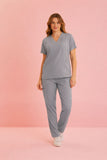 Scrub feminino Jamile cor cinza - foto 1