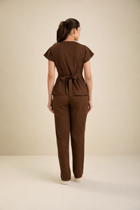 Scrub Feminino Julia Premium - Chocolate