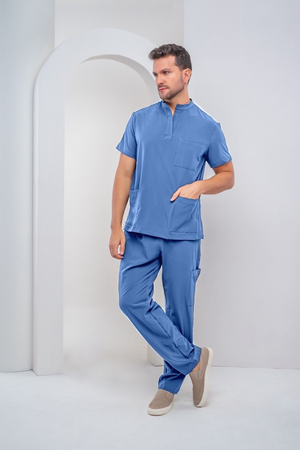 Scrub Masculino Lucas - Azul Farda