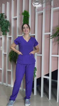Stories de Scrub Feminino Julia Premium - Marinho